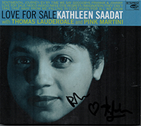 Signed Pink Martini  Albums and Vinyls CD - Love For Sale Kathleen Saadat with Thomas Lauderdale and Pink Martini